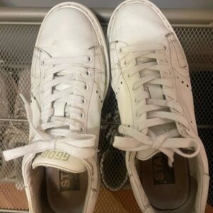 Size 39 all white golden goose!